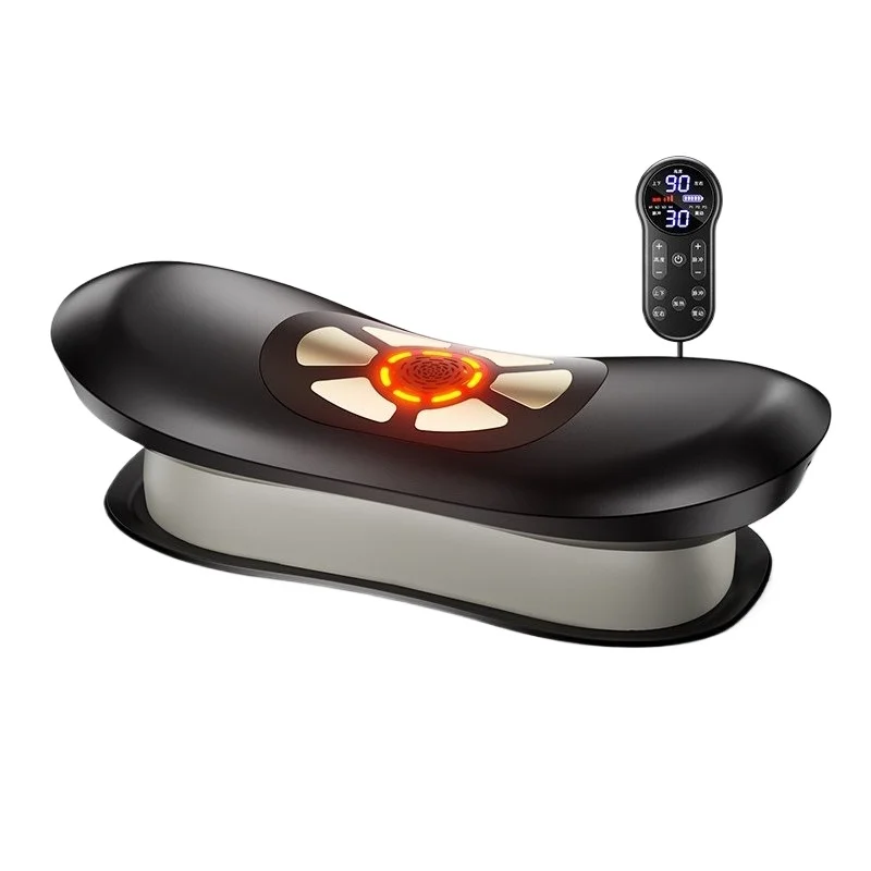 Lumbar massager lumbar muscle strain pulse massager vertebra vibration hot compress to relieve back pain