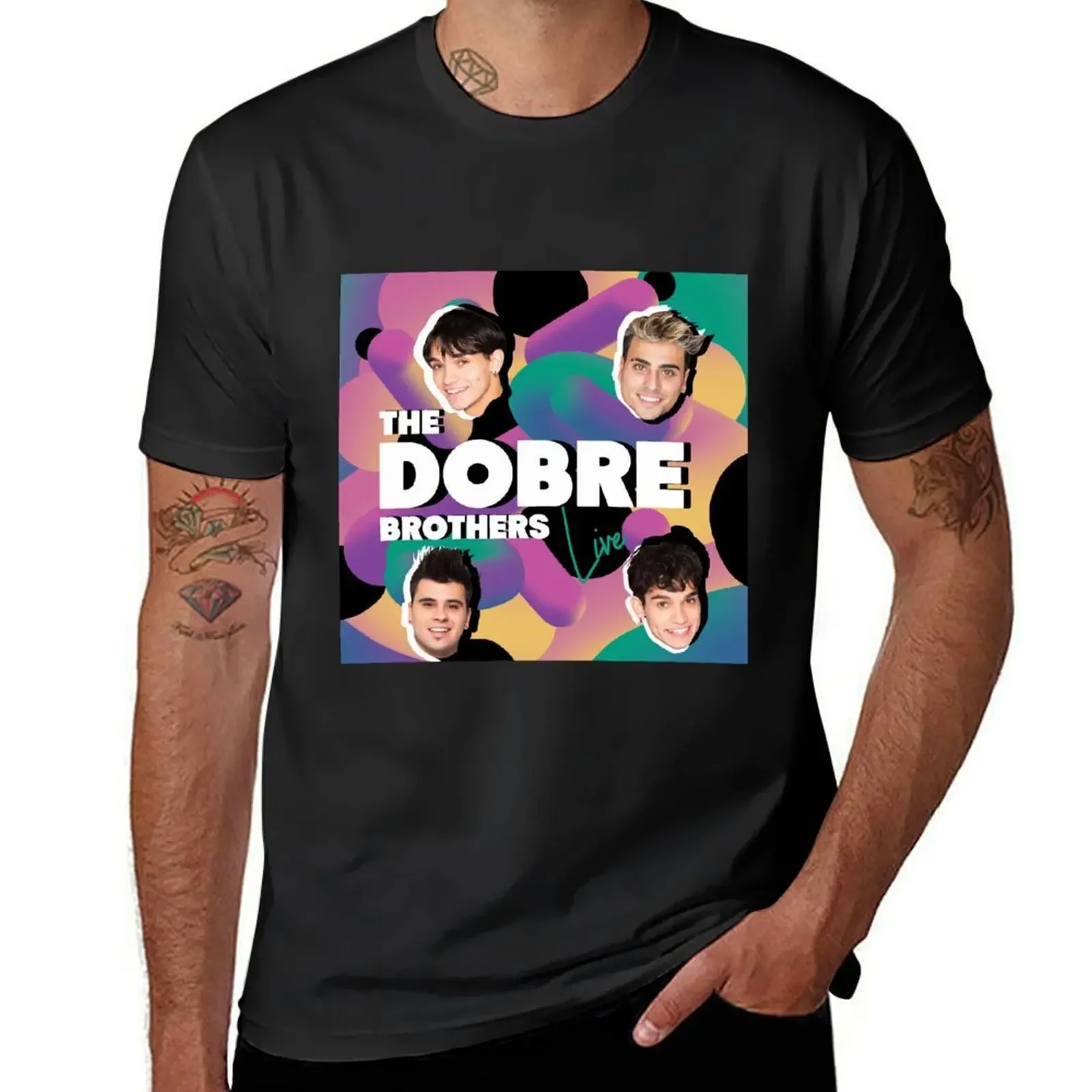 Dobre Brothers Tour 2019 T-Shirt summer tops hippie clothes plus size clothes big and tall t shirts for men