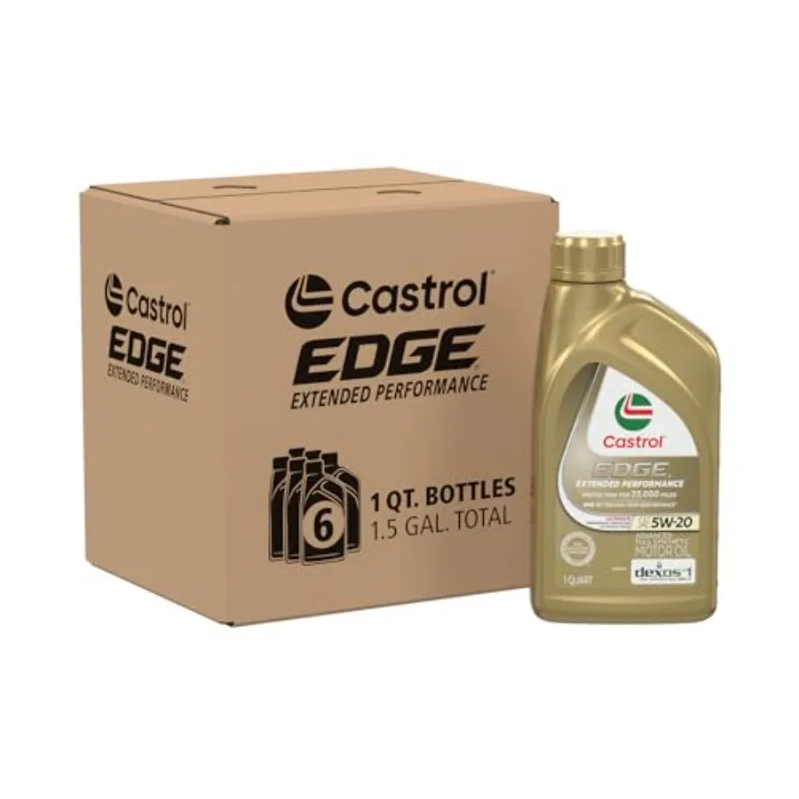 

Edge Extended Performance 5W-20 Motor Oil 1 Quart Pack of 6