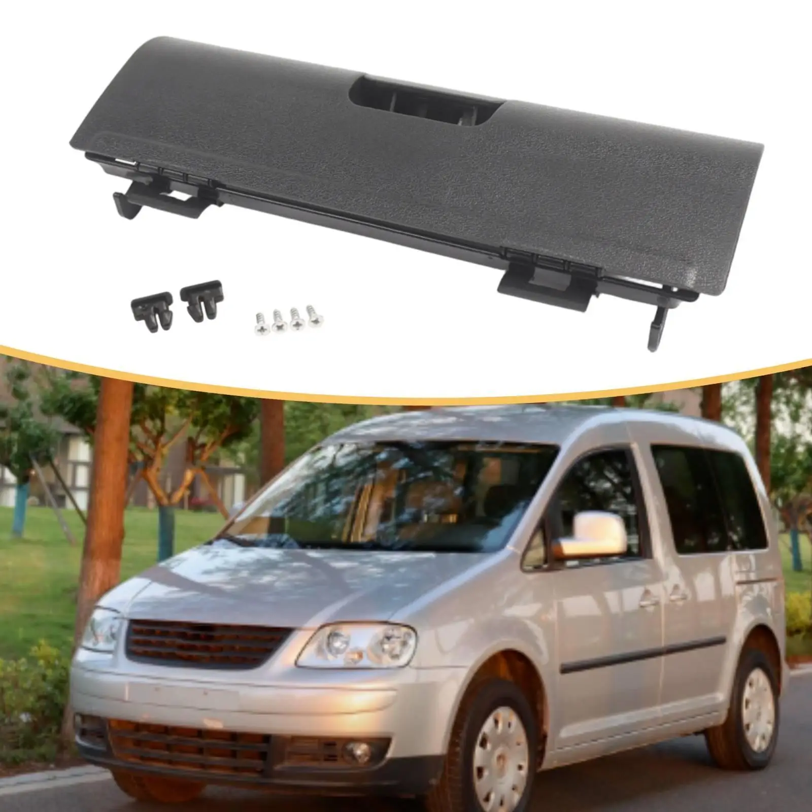 Automotive Accessory Glovebox Cover Plastic Storage Lid 2K1857122 Easy Install for 2K1 2003 2010 LHD