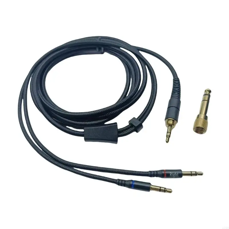 Enhances Headphone Cable for T1T2 D7100 Headsets 3.5mm TRS to 6.35mm Audios Cable Auxs Male Cord Audios HiFi Cord