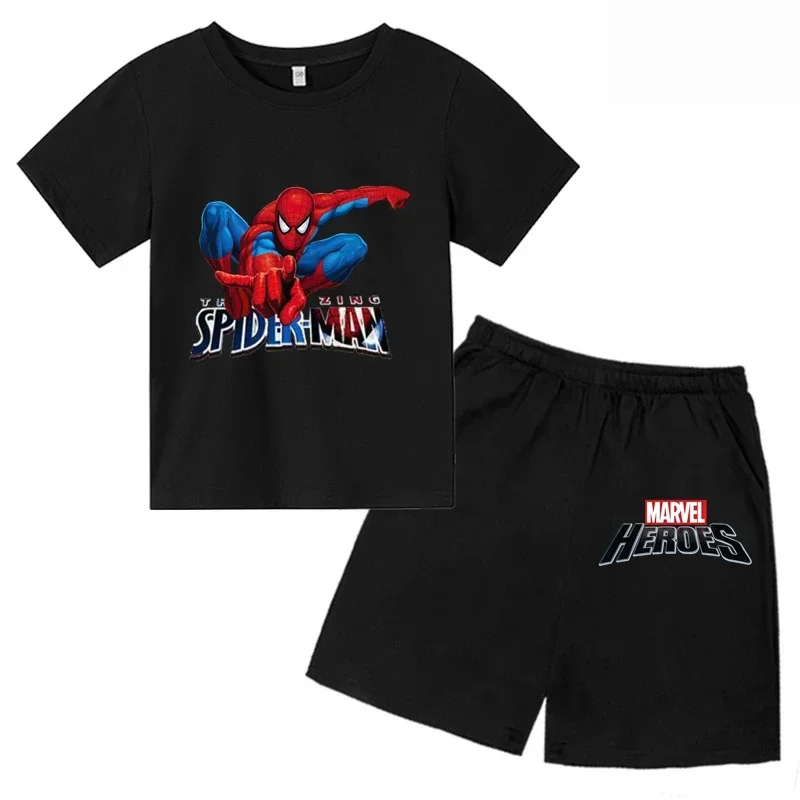 Kids Spiderman Tshirt Amine Cartoon T-shirt Boy Girl Clothes Baby Tee Kids  Tops For Children's Sets Short Sleeve Boys T-shirt