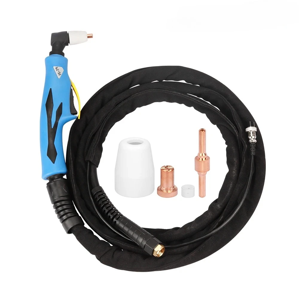 

TEMWELL PT31 Plasma Cutting Torch 3M Cable PT-31 Torch for M16x1.5CM 30-55A Air Cooled Plasma Cutting Machine CUT50 CUT55