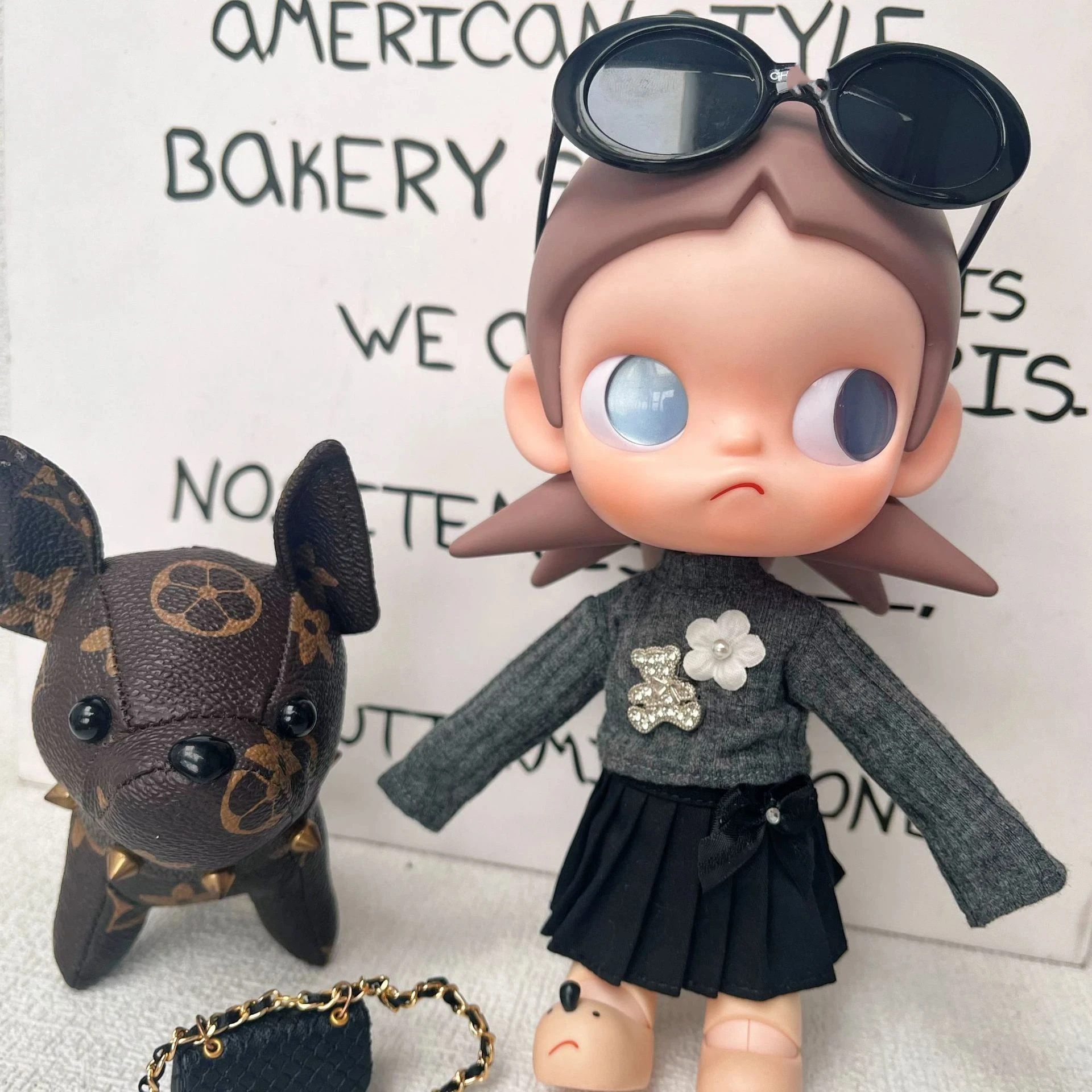 Only clothes no dolls for one-eighth movable zsiga Sister Ga Zi's baby Dress Set Light Luxury Playful and cute pleated Skirt set