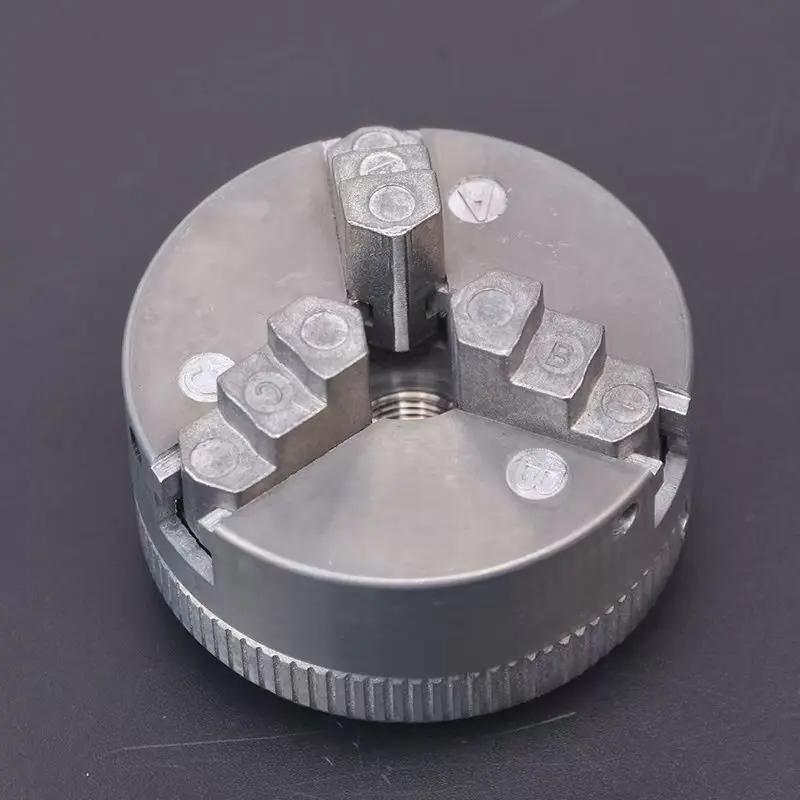 Manual 3 Jaw Self Centering Chuck 50mm For Miniature Lathe Benchtop Grinder DIY Metalworking Hobbyist Hardware Accessory