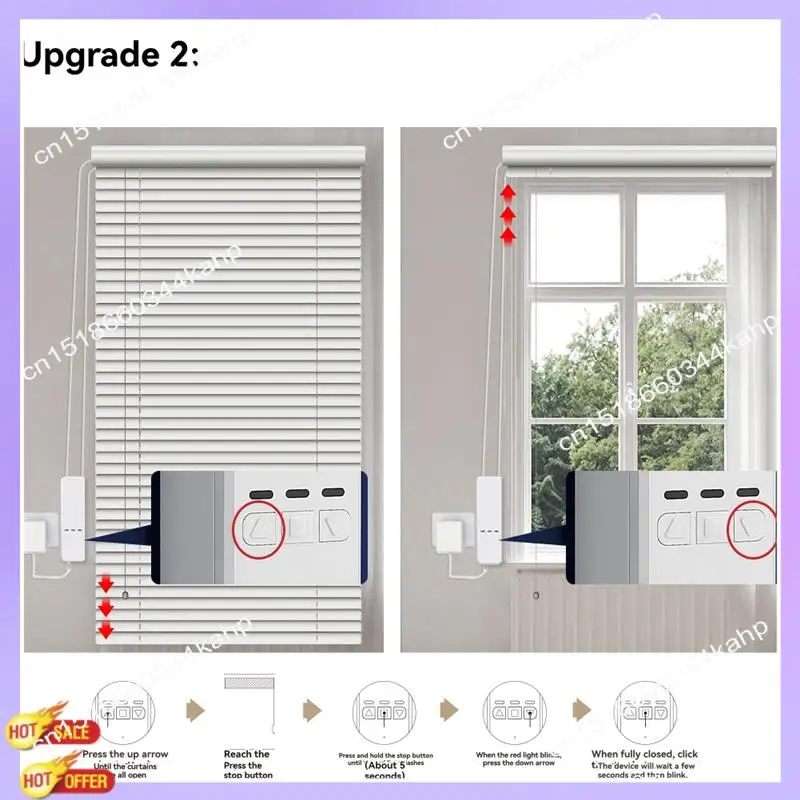 

CLCU Tuya Wi-Fi Смарт-двигатель для рулонных жалюзи Электрическая цепь Привод затвора RF Дистанционный комплект Смарт-приложение через Alexa Google UK Plug