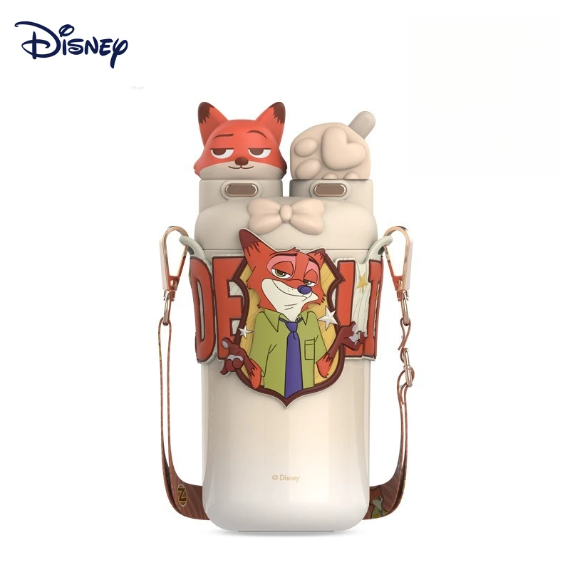 

Disney Zootopia мультфильм аниме термочашка прыгающая соломинка 3D стереоскопический аватар уличная портативная спортивная бутылка из нержавеющей стали