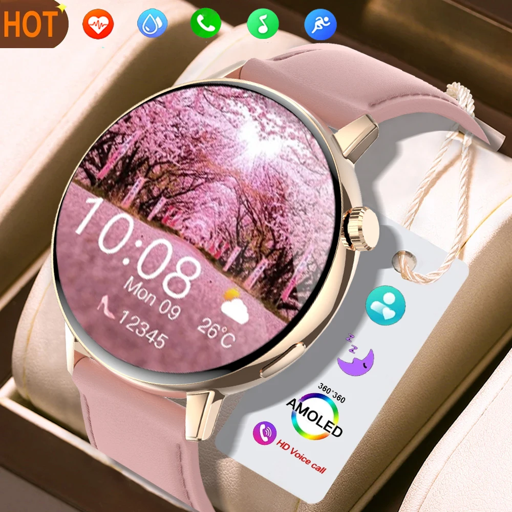 

2024 NEW Smart Watch 1.32" DIY Face Heart Rate Fitness Tracker Sports Watches For Android Ladies Gift Watch Woman