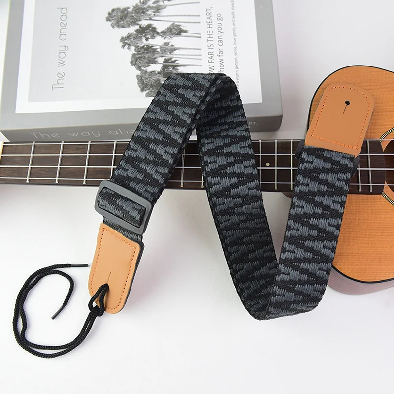  Ukulele Straps Adjustable Ukulele Shoulder Strap Thicken Knit for Children Soprano Concert Tenor Baritone String Instruments