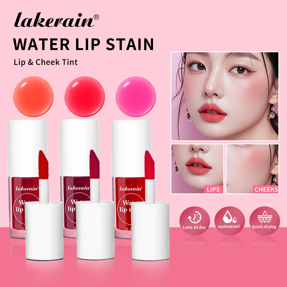 Liquido per tintura labbra anti-halo impermeabile a prova di sudore con vitamine Bacche e frutti Idratante Lucidalabbra versatile per guance e labbra