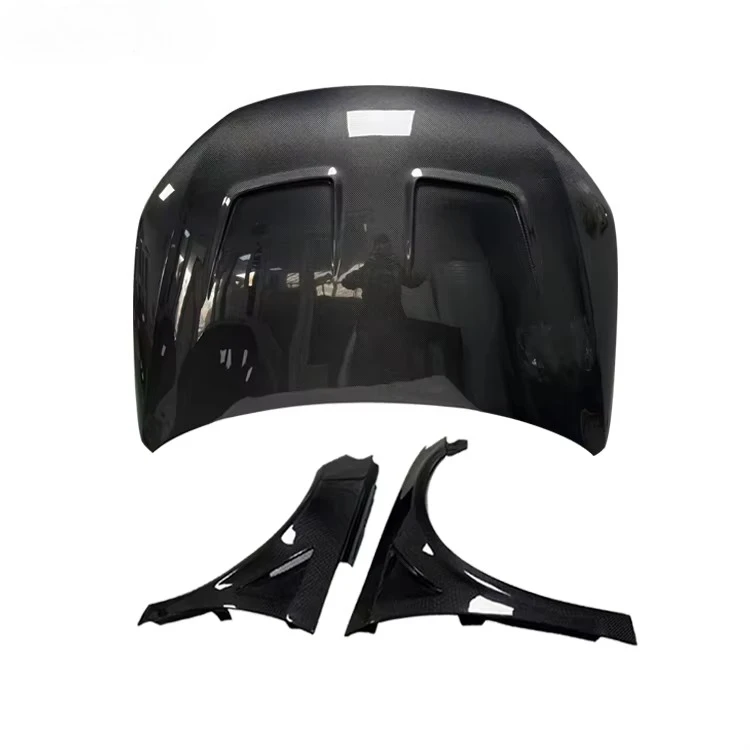 

3K Twill Real Carbon Fiber Bonnet Hood & Vented Fenders Wings for VW Scirocco 08-14 Pre-facelift