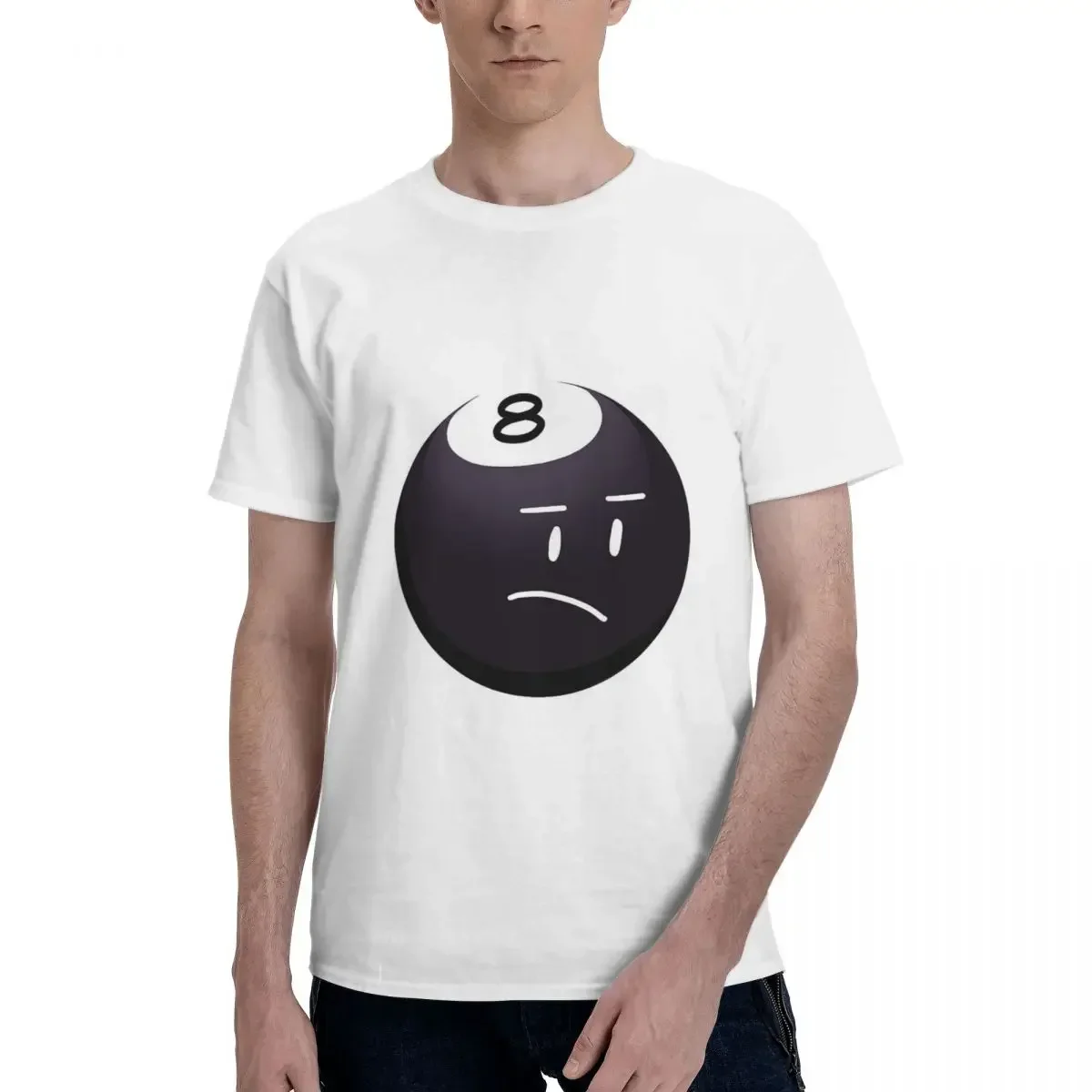 8ball Bfdi 100% Cotton T-shirt Unisex Funny T Shirts Men O-Neck Short Sleeve S-6XL