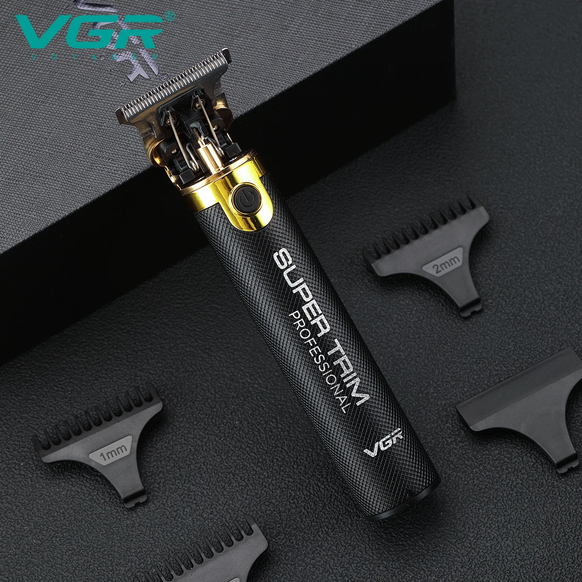 VGR Zero 0mm Blade Professional Hair Trimmer For Men Face Beard Hair Clipper Mustache Electric Hair Cutting Machine Rechargeable