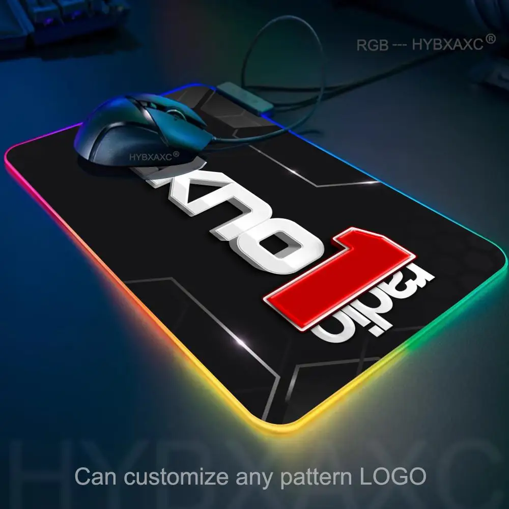 

HYBXAXC Mouse Pad Desk Mat HD Gamer Large LED Light XXL Mouse T-Tekno Pad MousePad Non-slip Lockedge Rc Office RGB Mouse Pad