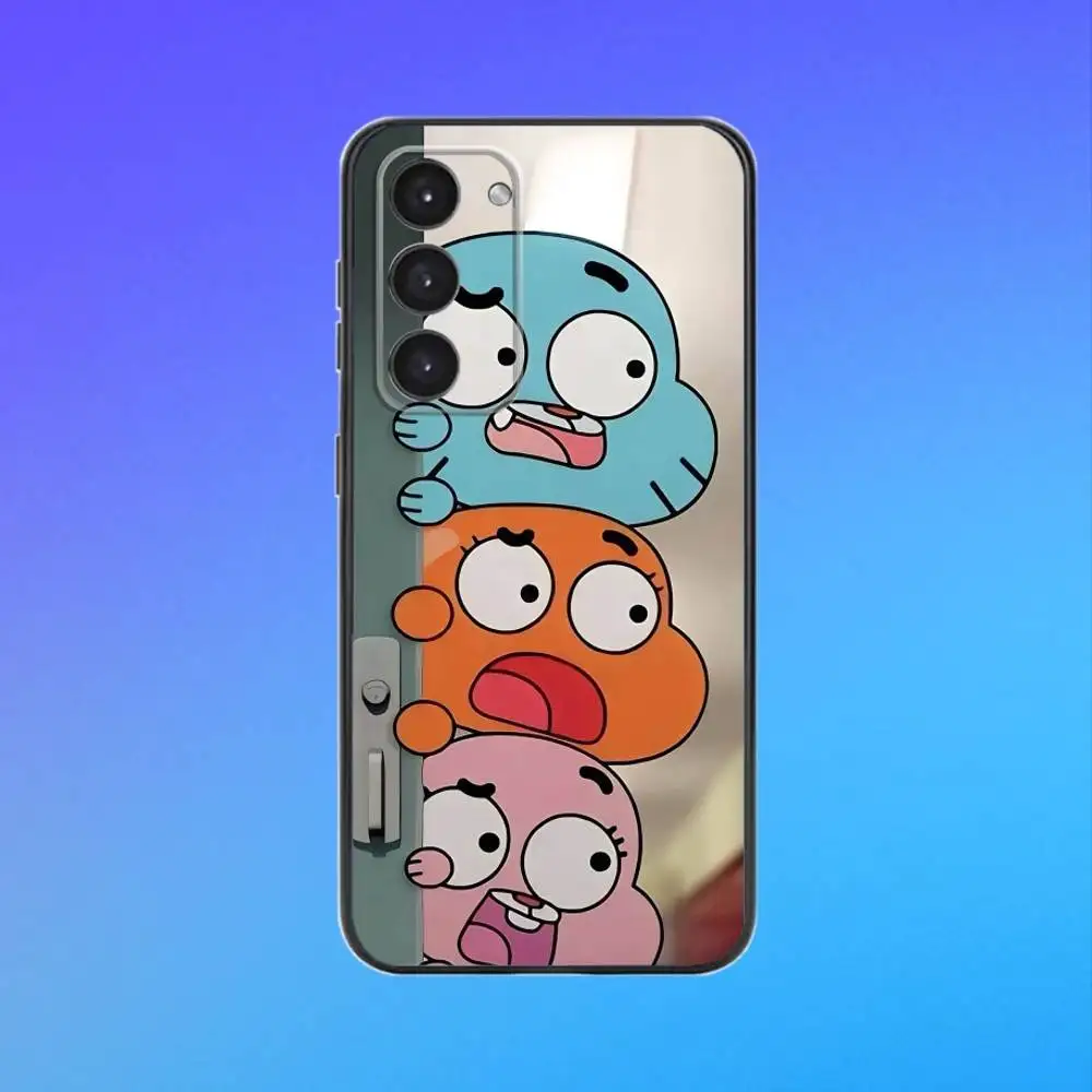 Incredibile custodia per telefono W-World G-Gumball per Samsung A73, A72, A71, A70, A53, A52, A51 Custodia morbida nera