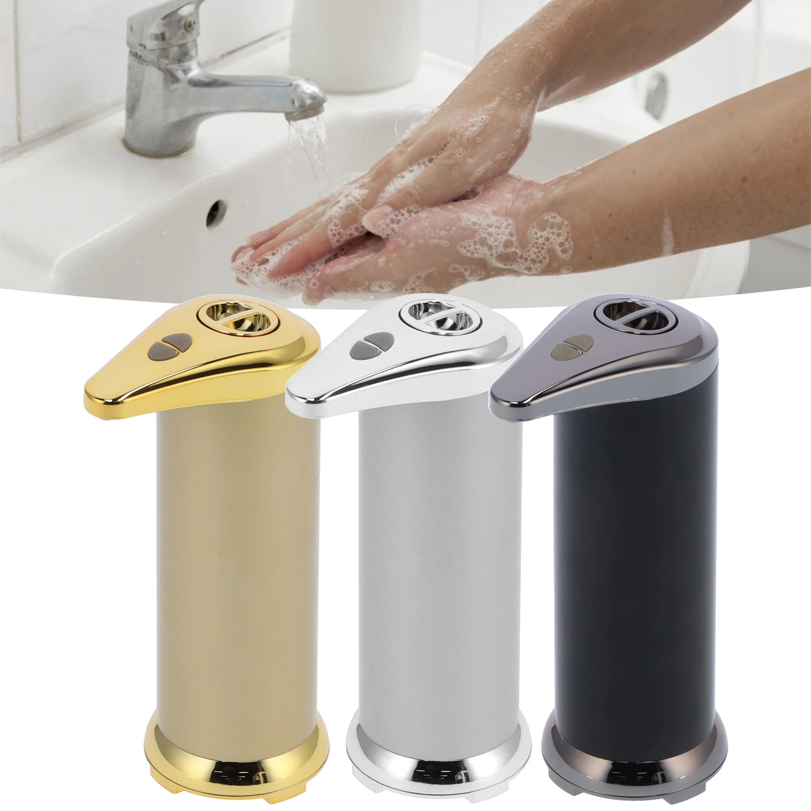 

1Pc 250ml Soap Dispenser Touchless Infrared Sensor Automatic Liquid Soap Dispenser for Home Bathroom