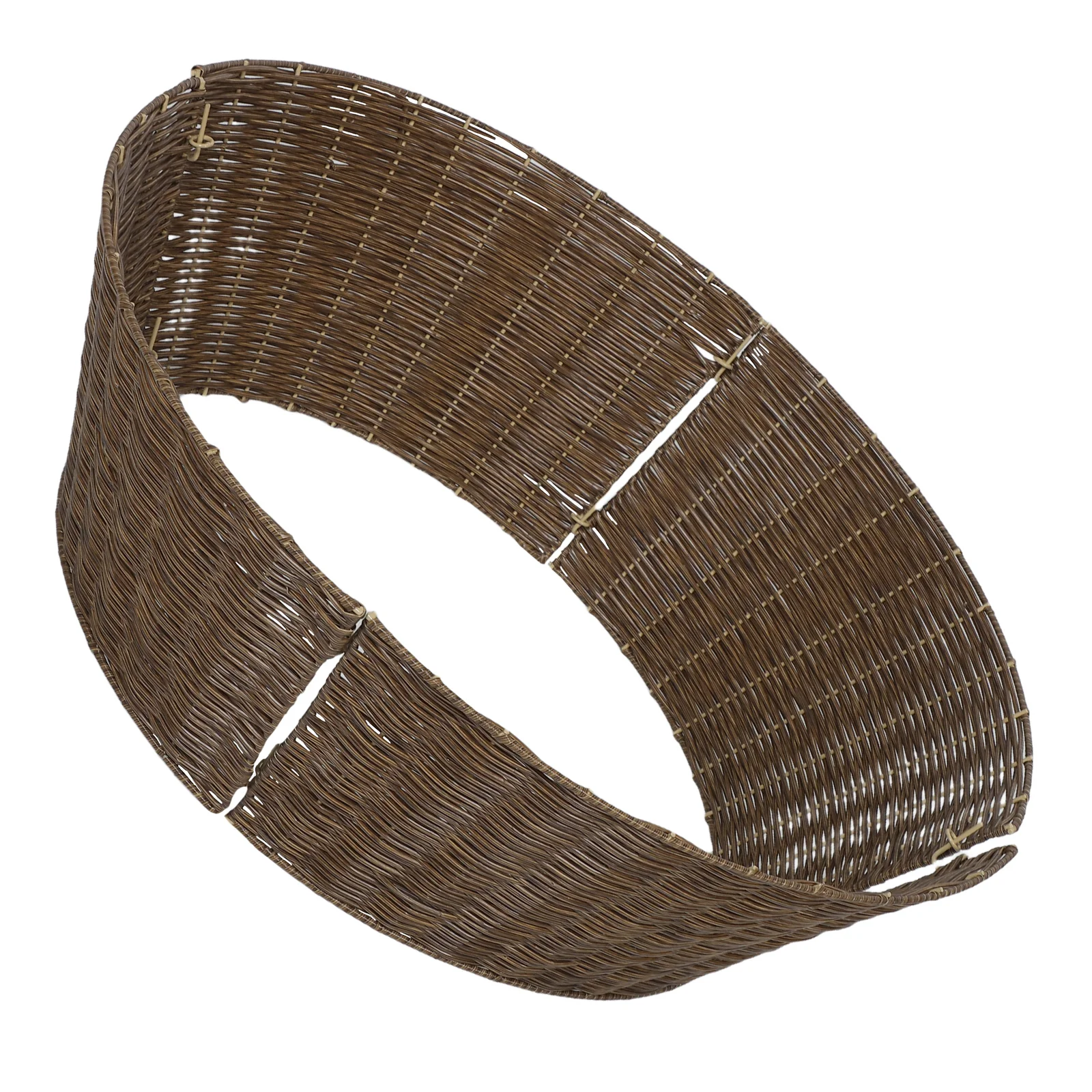 

Christmas Tree Collar 65cm Handwoven Basket Skirt Rustic Farmhouse Tree Base Covers Brown Tree Skirt Decorative For New Year