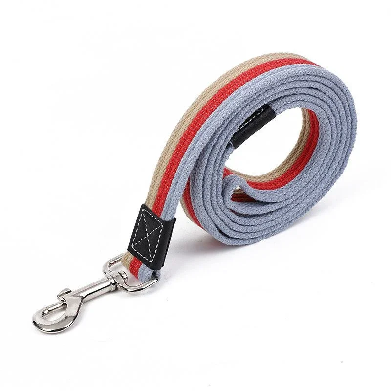 Dog Leash For Walking And Training Durable Canvas Traction Rope_voghion.com