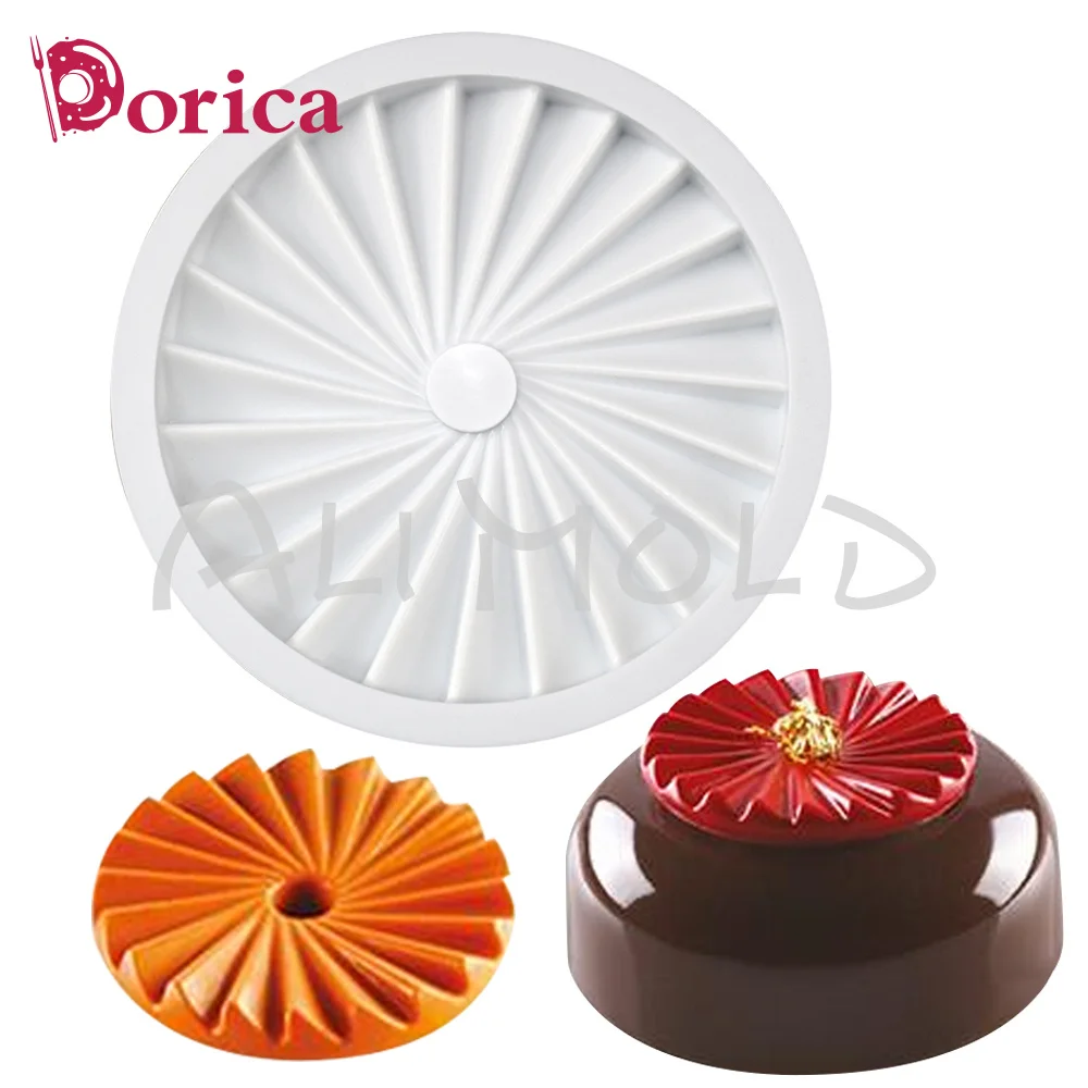 Dorica Origami Design Chocolate Mousse Mold French Dessert Silicone Mould Cake Decorating Tools Kitchen Supplies Bakeware