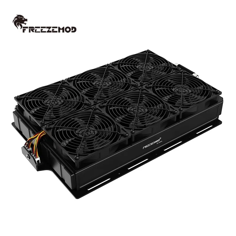 Внешний кронштейн радиатора FREEZEMOD для двойного водяного охладителя 360 с концентратором порта постоянного тока толщиной 3 мм, держатель из алюминиевого сплава BJ-360