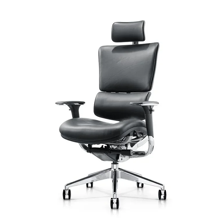 reclining economic high back swivel ergonomic designer leather office chair with neck support for rocking office chair