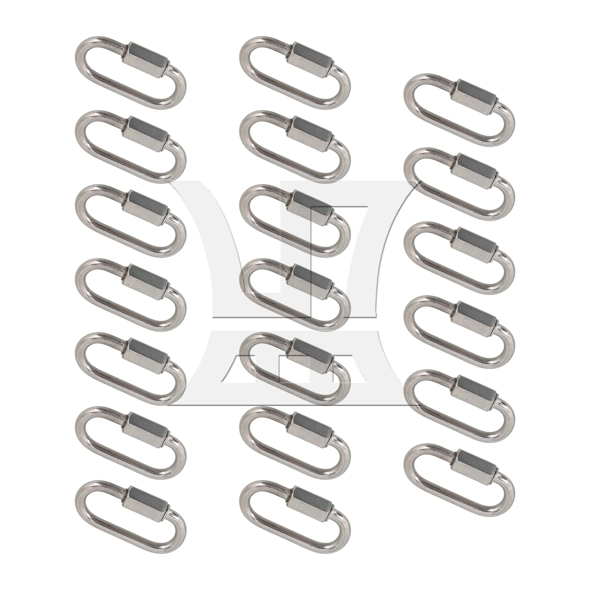 20 Pcs Quick Links Connector Stainless Steel M4 for Outdoor Equipment