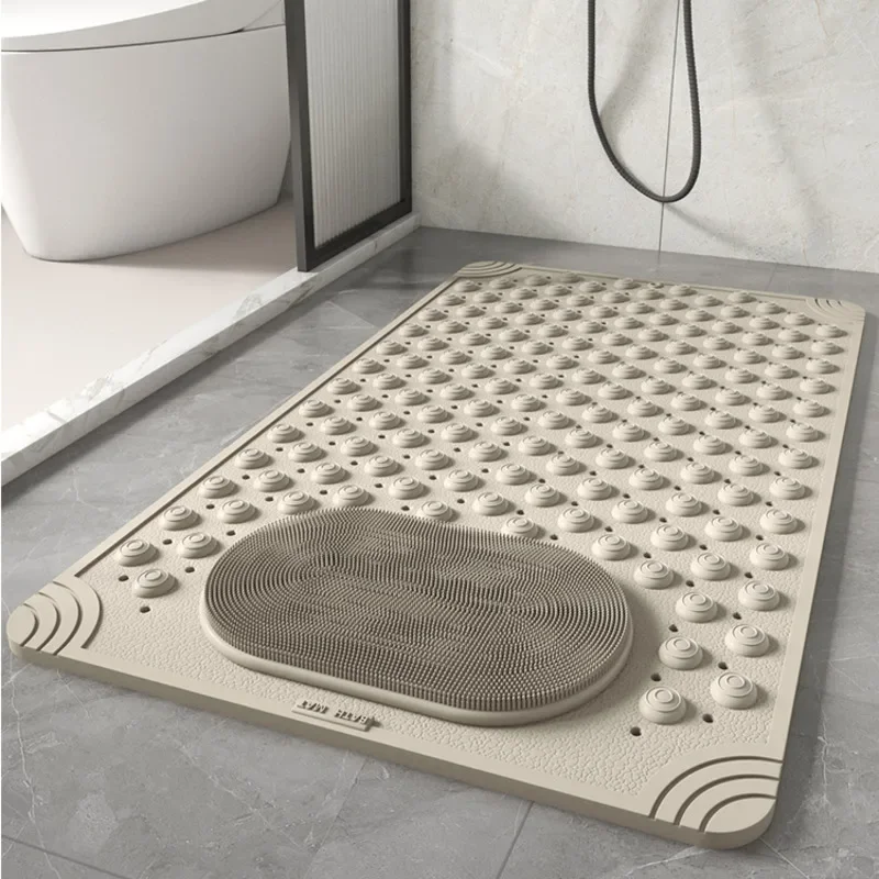 Multi-Functional Shower Pad Foot Spa Non-Skid Mat Dead Skin Removal Rug Stable Ground-Adhering Safety Pad