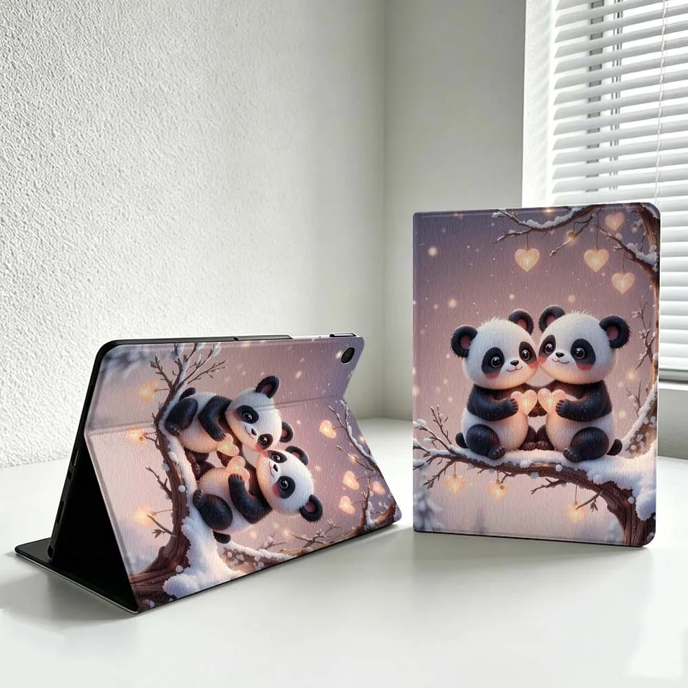 Cute Panda Pattern For Samsung Galaxy Tab S11 S10 S9 S8 S7 S6 A11 A9 A8 Lite FE Plus Soft Inch Tablet Case Cover