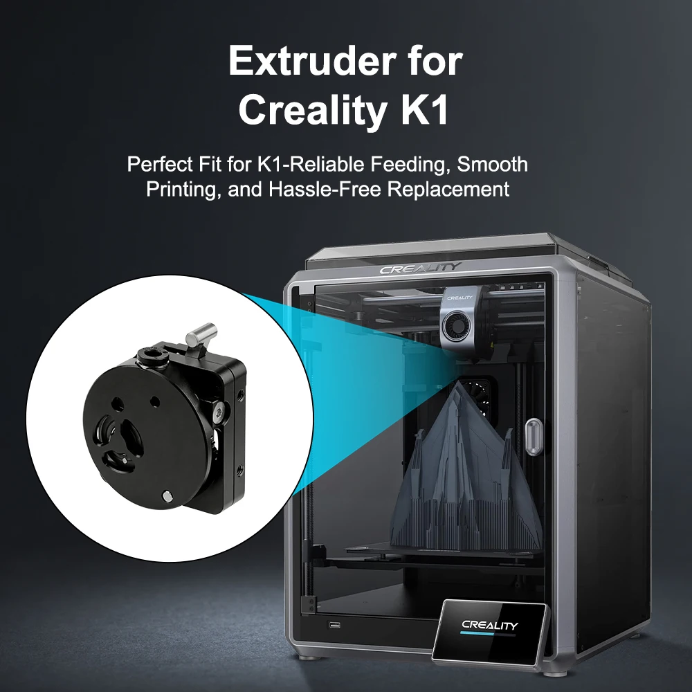 Für Creality K1 Max Extruder-Kit, verbessertes, hochwertiges Vollmetallgetriebe ohne Motor, Extrusionsmechanismus für K1 Ersatzteil – Detail 2