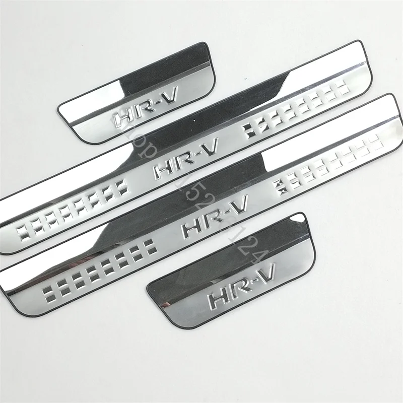 For Honda HRV HR-V Vezel 2014 2015 2016~2019 Stainless Steel Door Sill Plate Auto Pedals Protector Cover Car Accessories