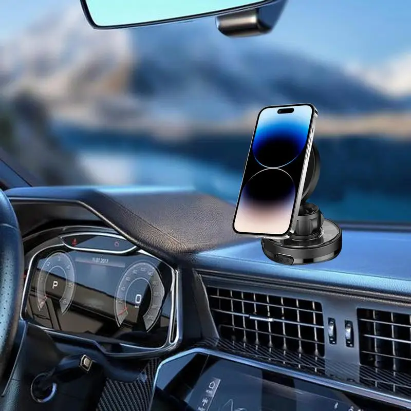 

Magnetic Phone Holder For Car Suction Cup Smartphone Stand For Dashboard 360 Degree Rotating Cell Phone Car Mount Car Interior