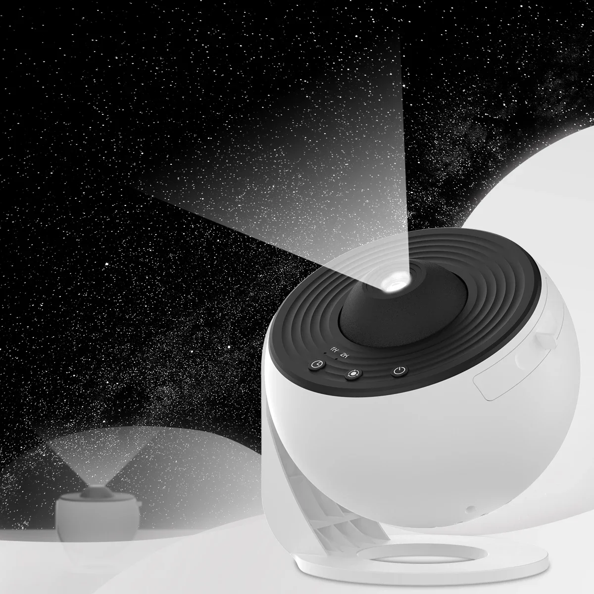 Proyector de luz nocturna Galaxy, 360 ° Lámpara planetaria giratoria para la habitación de los niños, regalo para el Día de San Valentín
