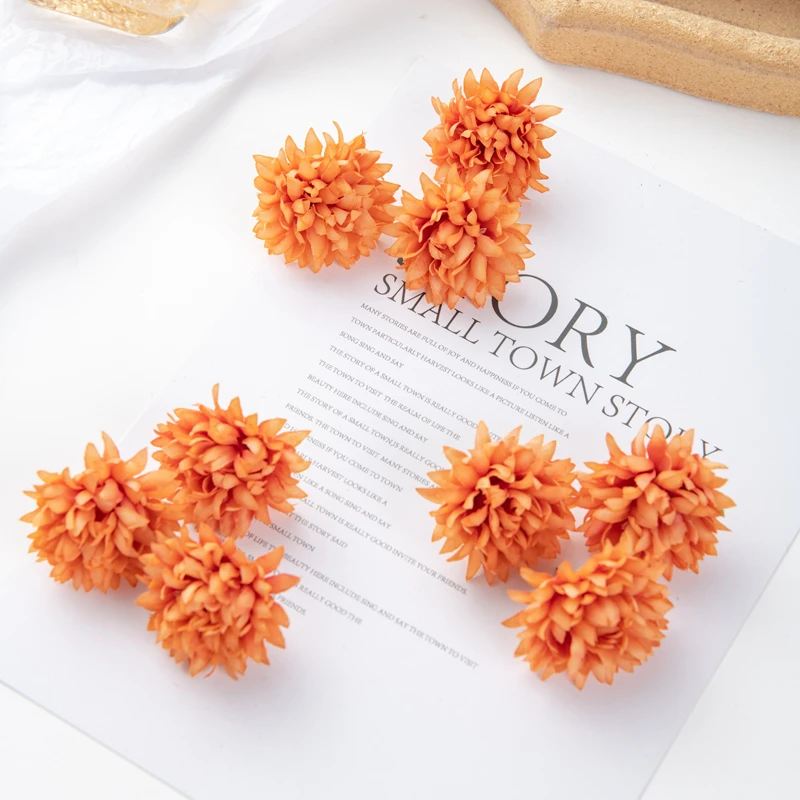 50PC Künstliche Blumen Sammelalbum Diy Geschenk Pralinenschachtel Hochzeit Garten Rosenbogen Weihnachtsdekorationen für Zuhause Gefälschte Seide Nelke – Detail 10