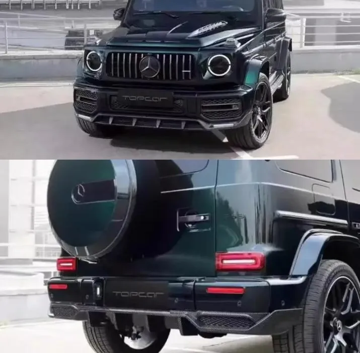

Real Carbon Fiber Front Bumper Lip Rear Trunk Diffuser Spoiler Body Kit For Benz G Class W463 W464 G63 2019-2023