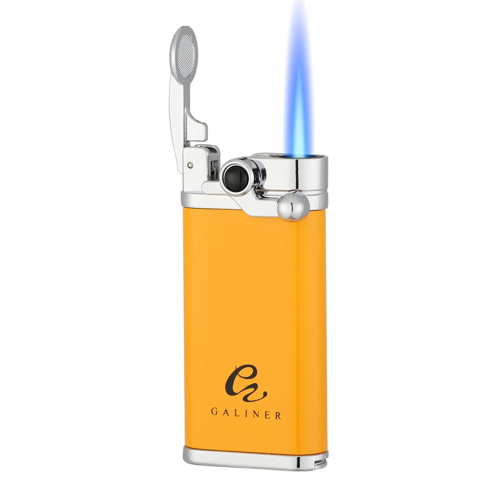 GALINER Jet Cigar Lighter Torch Flame Lighters Smoking Accessories Cigar Punch Metal Butane Lighter Gas Refill