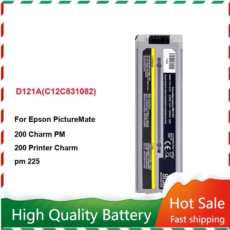 

1450mAh D121a Li-ion Battery for Epson PictureMate Charm/Flash/Dash/Snap PM 200 ,Printer Charm PM 225 Accumulator Batteries