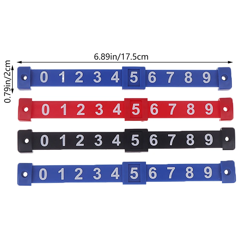 2Pcs Foosball 카운터 마커 테이블 게임 득점 단위 축구 키퍼를위한 10 개의 숫자 표준 테이블 스코어 보드