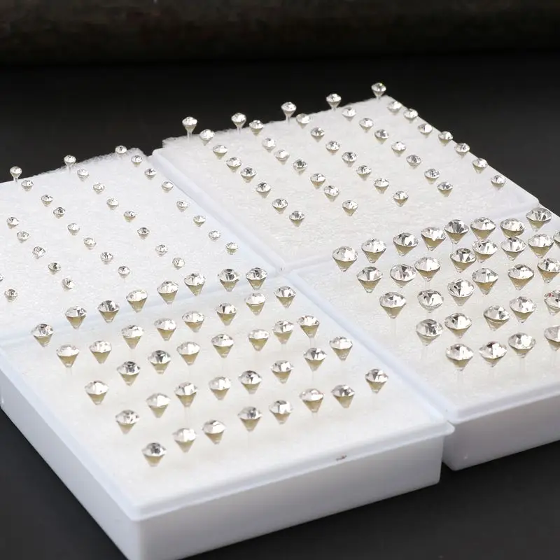 Simple 20 Pairs Earring Stud Ear Bone Nails Stud Earrings Jewelry Nose Ear Lip Stud Decoration Gifts for Women Girls