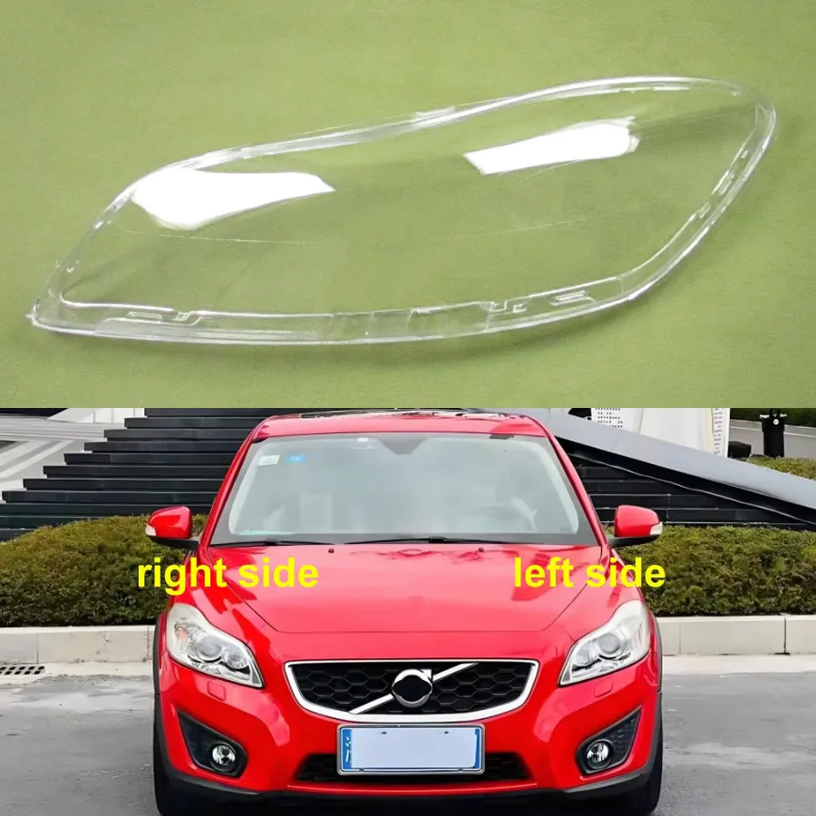 

For Volvo C30 2010 2011 2012 2013 2014 Headlight Cover Transparent Headlamp Shell Lens Replace Original Lampshade Plexiglass