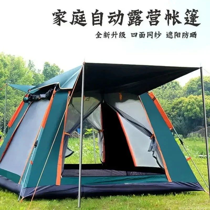 

4-6 Person Outdoor Automatic Quick Open Tent Waterproof Camping Tent Family Outdoor Instant Setup Tent With Carring Bag