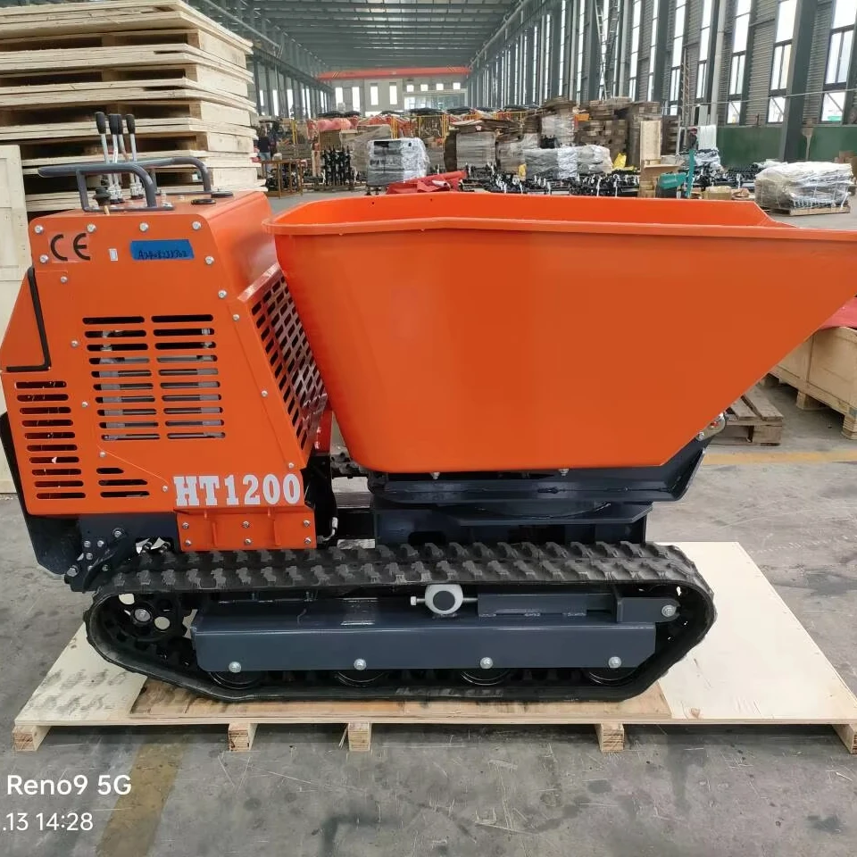 شاحنة قلابة مجنزرة صغيرة شاحنة قلابة هيدروليكية مركبة نقل متعددة الوظائف شاحنة قلابة صغيرة مجنزرة