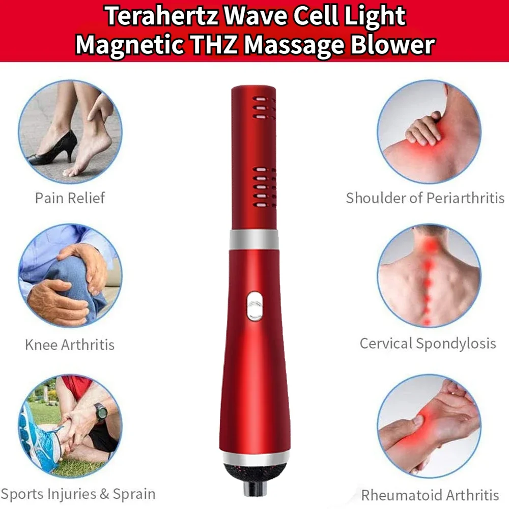 Terahertz Wave Cell Light Magnetic Healthy Device Body Care Pain Relief Device Electric Massage Relaxation Heating Physiotherapy