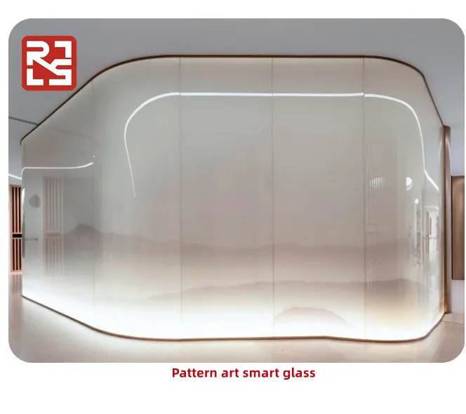 Electrically Controlled Smart Film Intelligent Glass Switchable Tint for Living Room Kitchen Hall-Remote PDLC Smart Glass