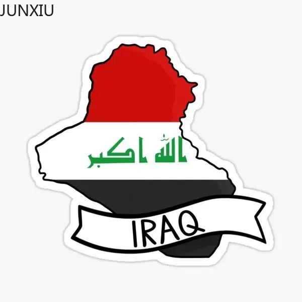 Iraq Flag Map Eagle Emblem Stickers Assecories for Bicycle Car Motorcycle Camper Fridge Motorcycle Decal