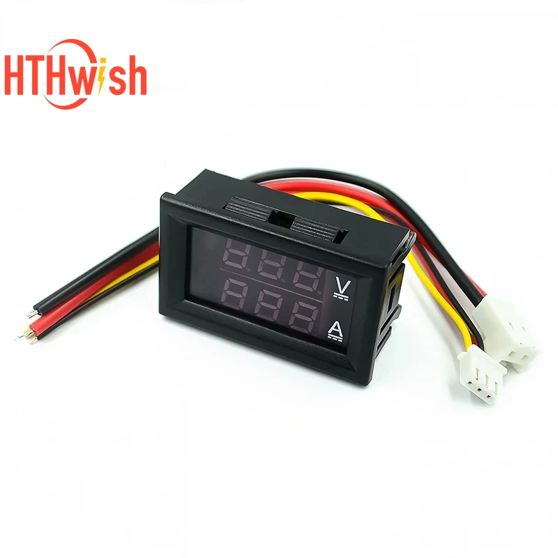 DC 0-100V 10A 100A LED Digital Voltmeter Ammeter Dual Display Voltage Detector Current Meter DSN-VC288 Module