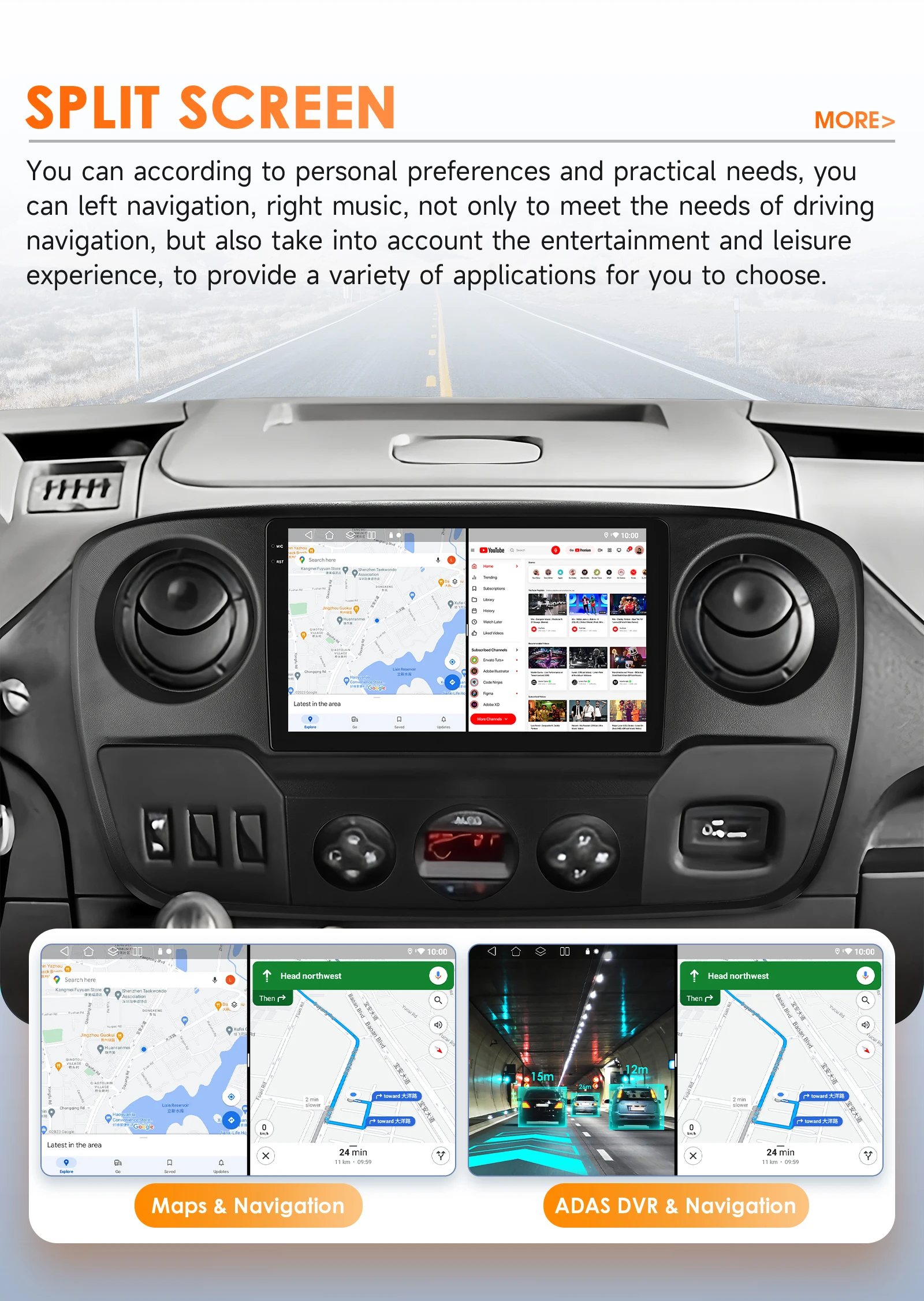 OSSURET 6115 autoradio Android pour Nissan NV400 Opel Movano Renault Master 3 2010-2019 Carplay GPS lecteur multimédia de voiture QS
