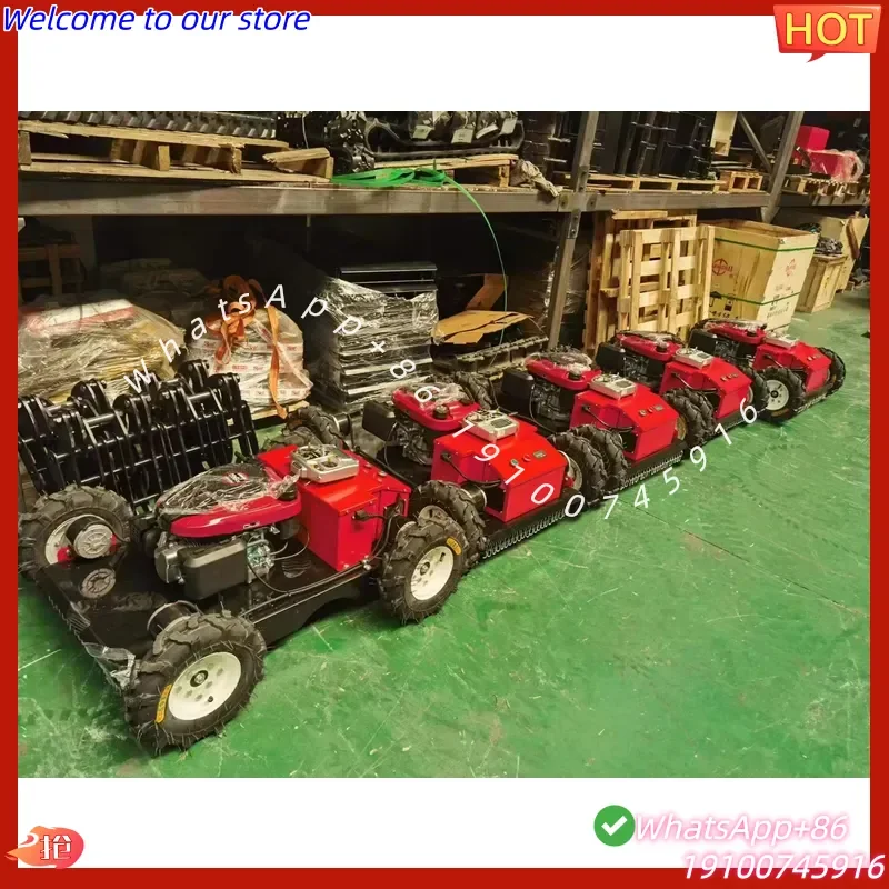 CE Grass Cutter with 0-35 Working Slope Mini HT 550 Remote Control Wheel Lawn Mower Parts Prices