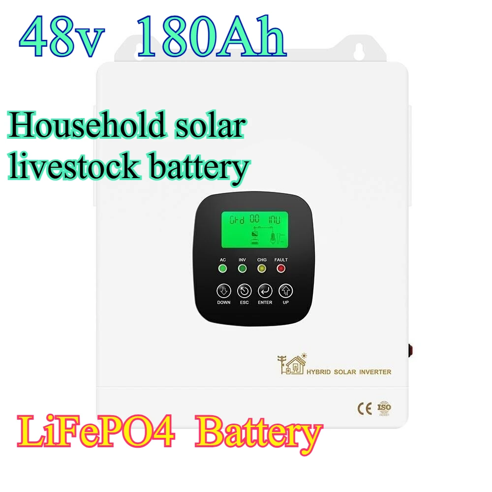 

10.3KW Solar Hybrid Inverter On/Off grid DC 48V AC240V Built-in 180A Controller