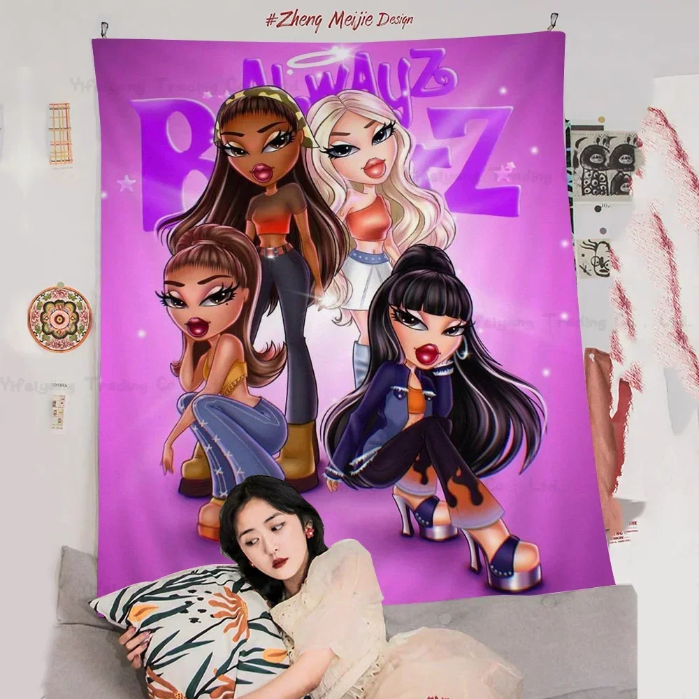 

Bratz Doll Classic Printed Large Wall Tapestry Art Science Fiction Room Home Decor Decor Blanket