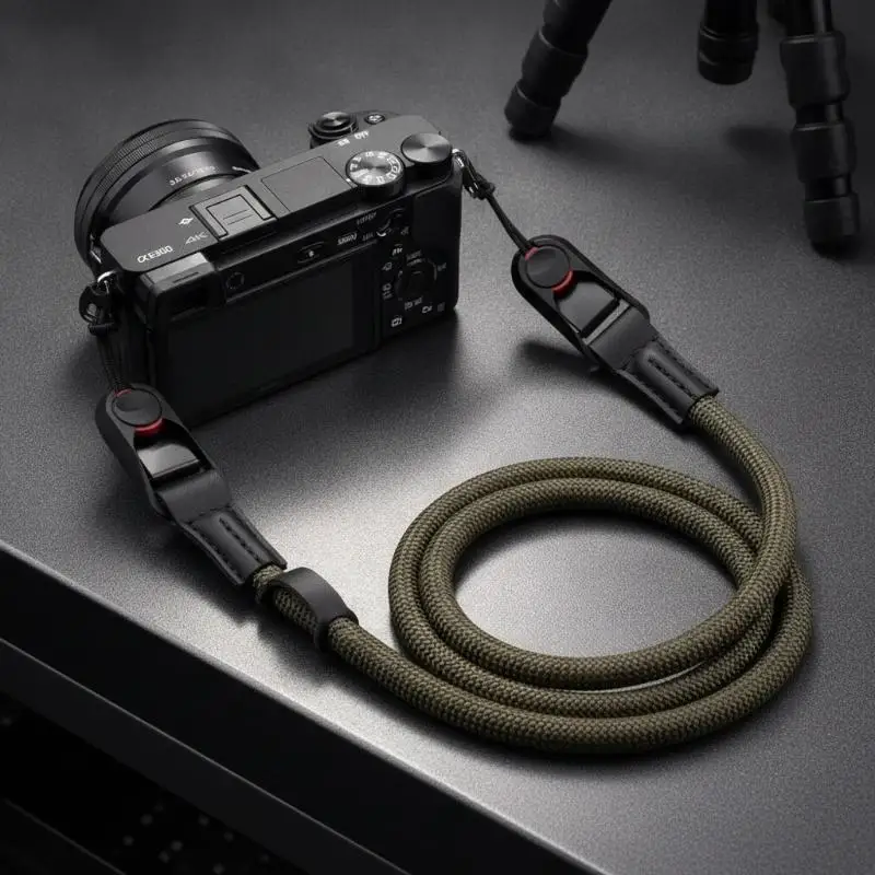 Detachable Adjustable Camera Strap Non-slip Round Rope Quick Release Neck Shoulder Sling for All Cameras Universal Use